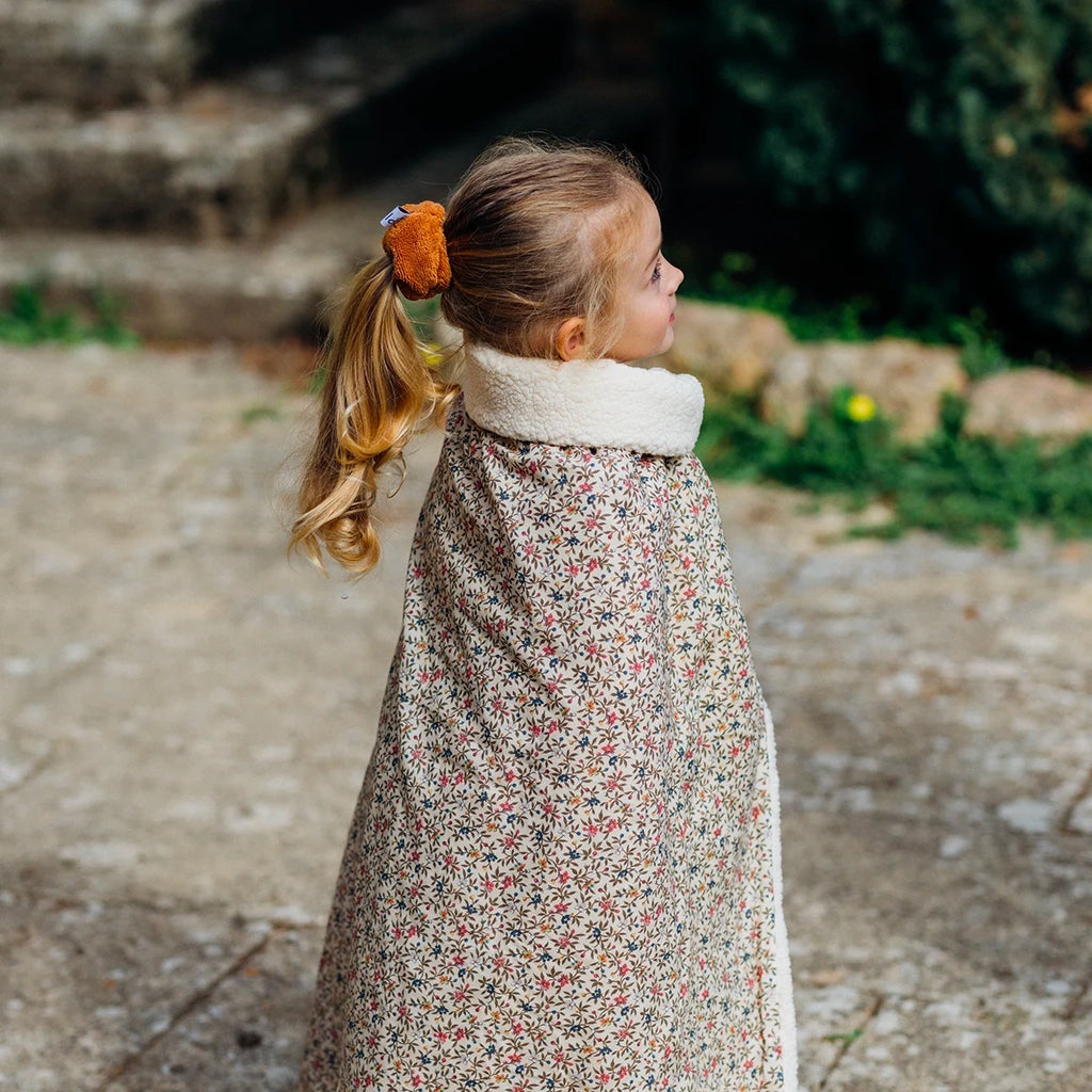 Couverture bébé fleuri/sherpa ERABLE