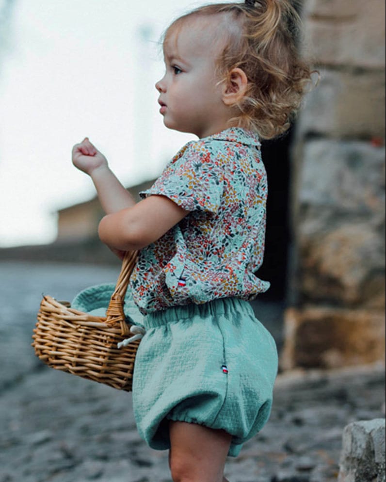 Epiko Bloomer Bloomer bébé en coton bio ROMARIN Mode durable made in france et europe