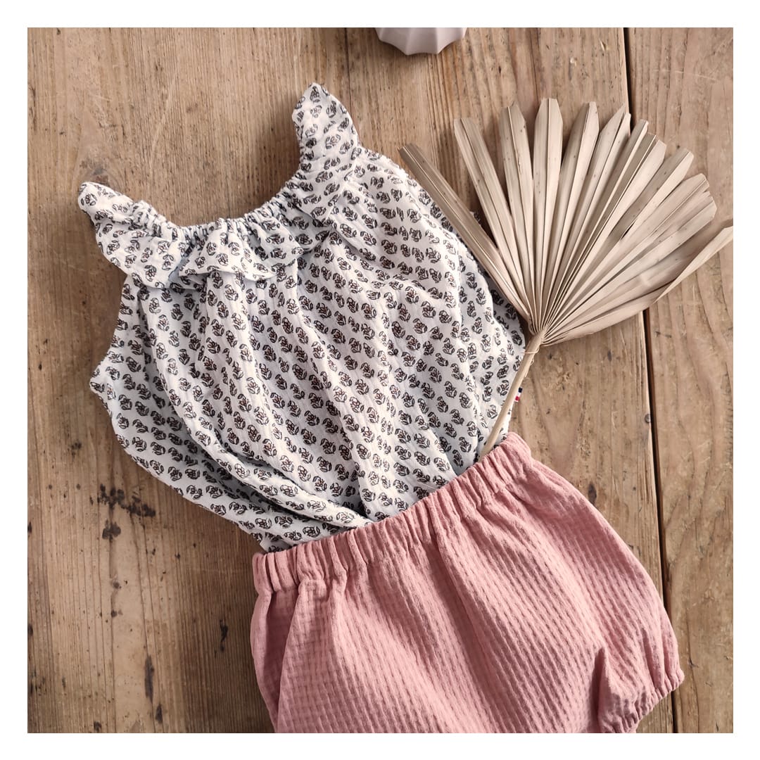 Epiko Bloomer Bloomer bébé rose blush ROMARIN Mode durable made in france et europe