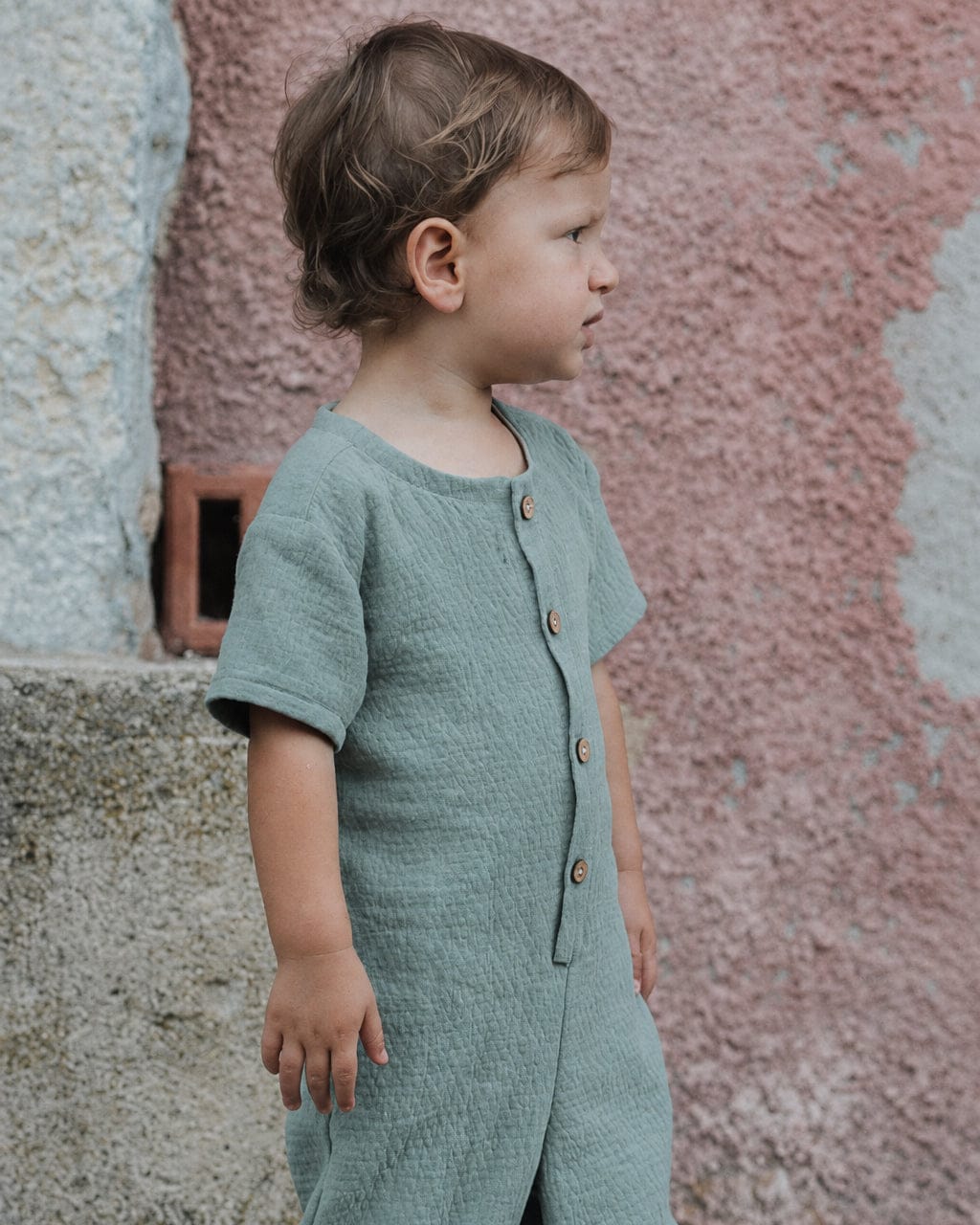 Epiko Combinaison Combinaison bébé en coton bio ORANGER Mode durable made in france et europe