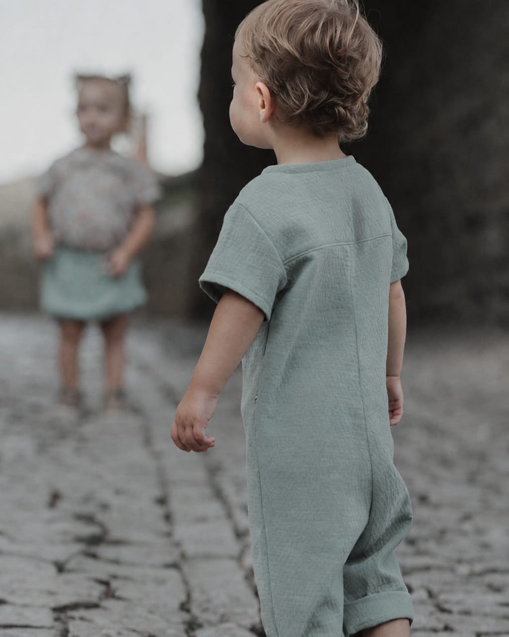 Epiko Combinaison Combinaison bébé en coton bio ORANGER Mode durable made in france et europe