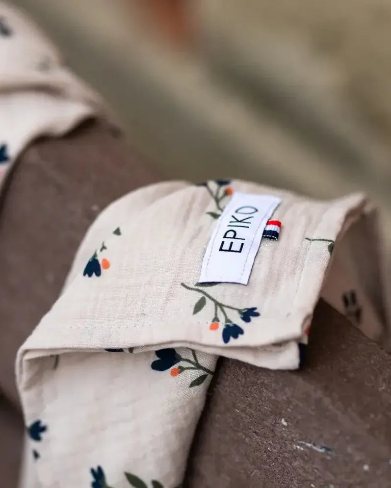 Epiko Foulard Foulard enfant fleuri ROSEAU Mode durable made in france et europe