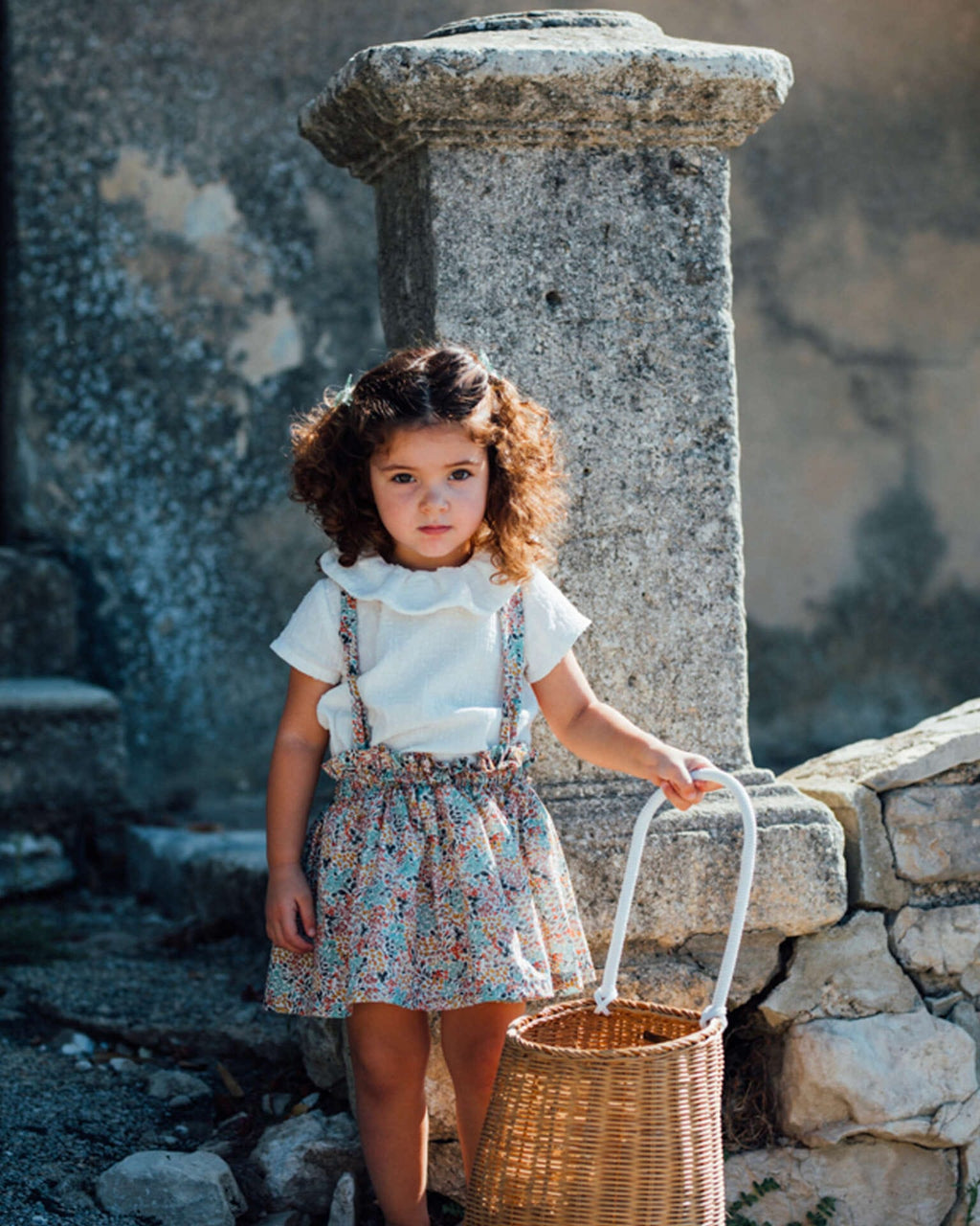 Epiko Jupe Jupe cérémonie fleuri fille VALERIANE Mode durable made in france et europe