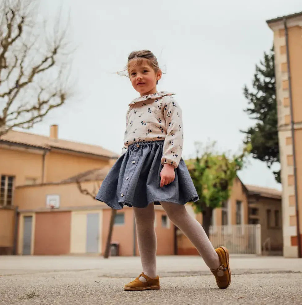 Epiko Jupe Jupe fille en jeans VERVEINE Mode durable made in france et europe