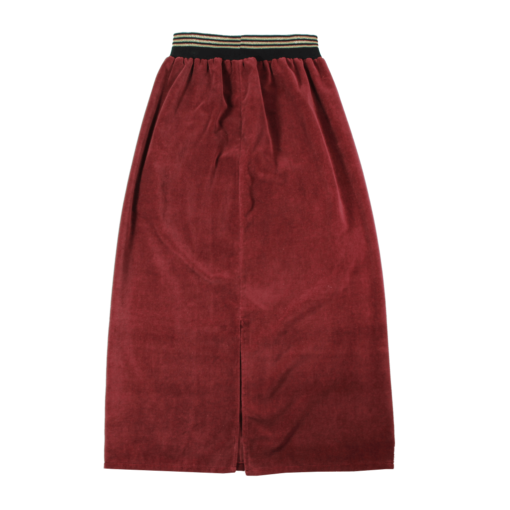 Epiko Jupe Jupe velours bordeaux femme MARIANNE Mode durable made in france et europe