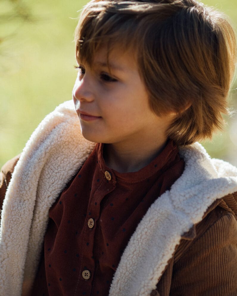 Epiko Manteau Manteau enfant CHATAIGNIER Mode durable made in france et europe