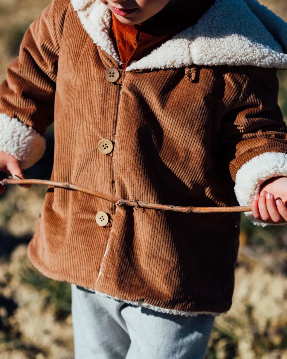 Epiko Manteau Manteau enfant CHATAIGNIER Mode durable made in france et europe