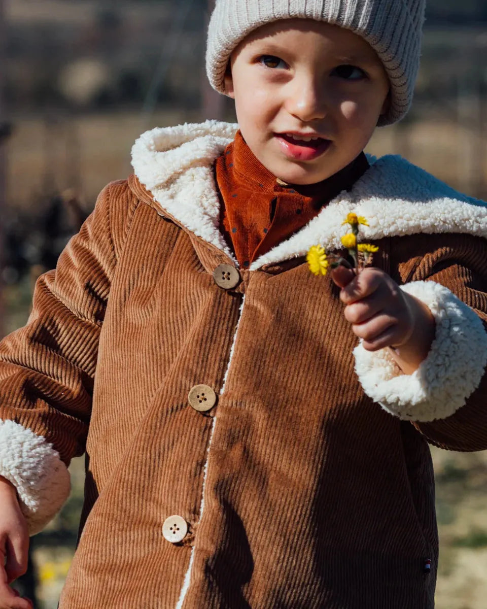 Epiko Manteau Manteau enfant CHATAIGNIER Mode durable made in france et europe