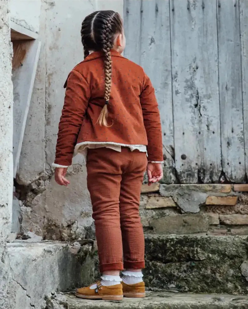 Epiko Manteau Veste hiver enfant doublée sherpa SAUGE Mode durable made in france et europe