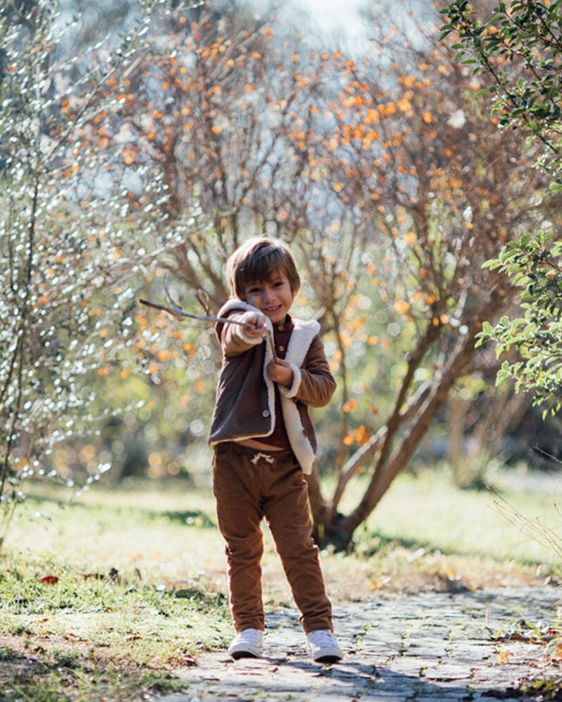 Epiko Pantalon Pantalon enfant velours côtelé ARBOUSIER Mode durable made in france et europe