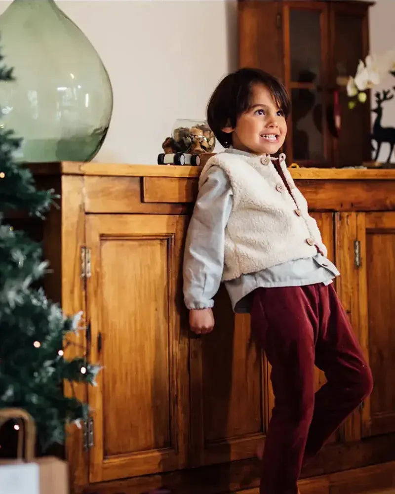 Epiko Pantalon Pantalon velours enfant ARBOUSIER Mode durable made in france et europe