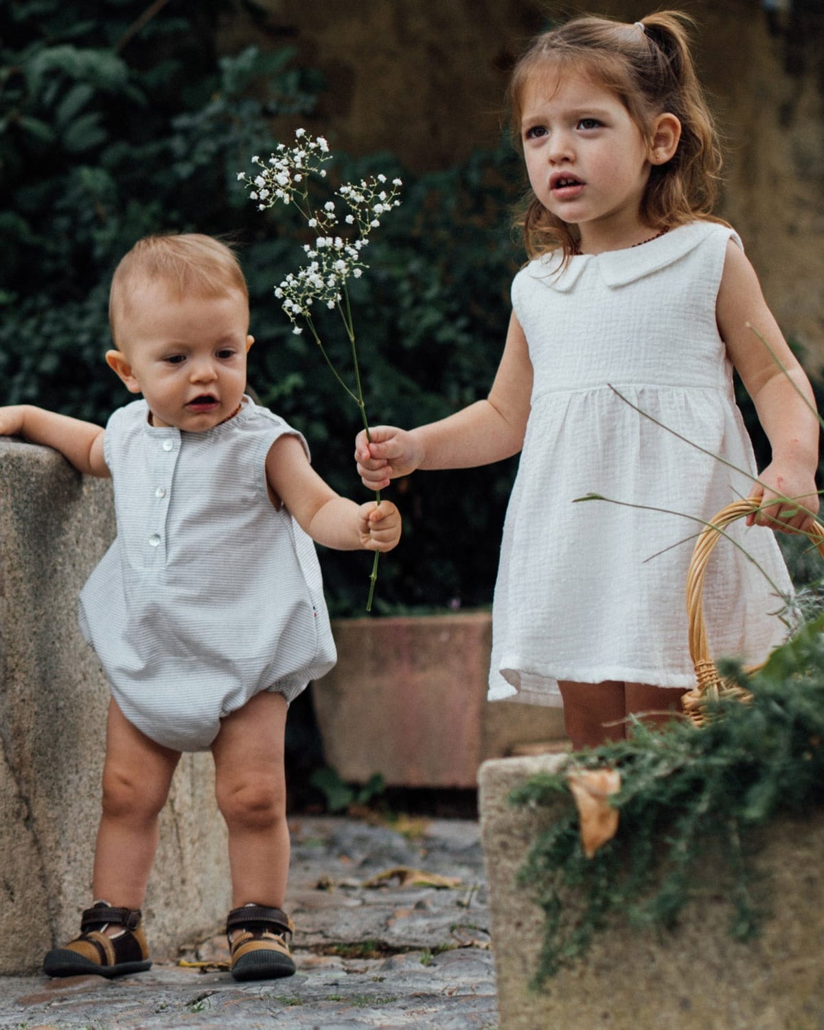 Epiko Robe Robe cérémonie enfant plumetis AUBEPINE Mode durable made in france et europe
