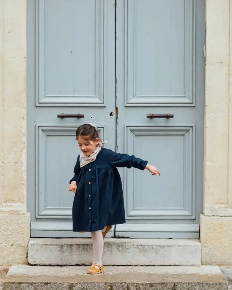 Epiko Robe Robe chemise fille en coton bio GAZANIA Mode durable made in france et europe