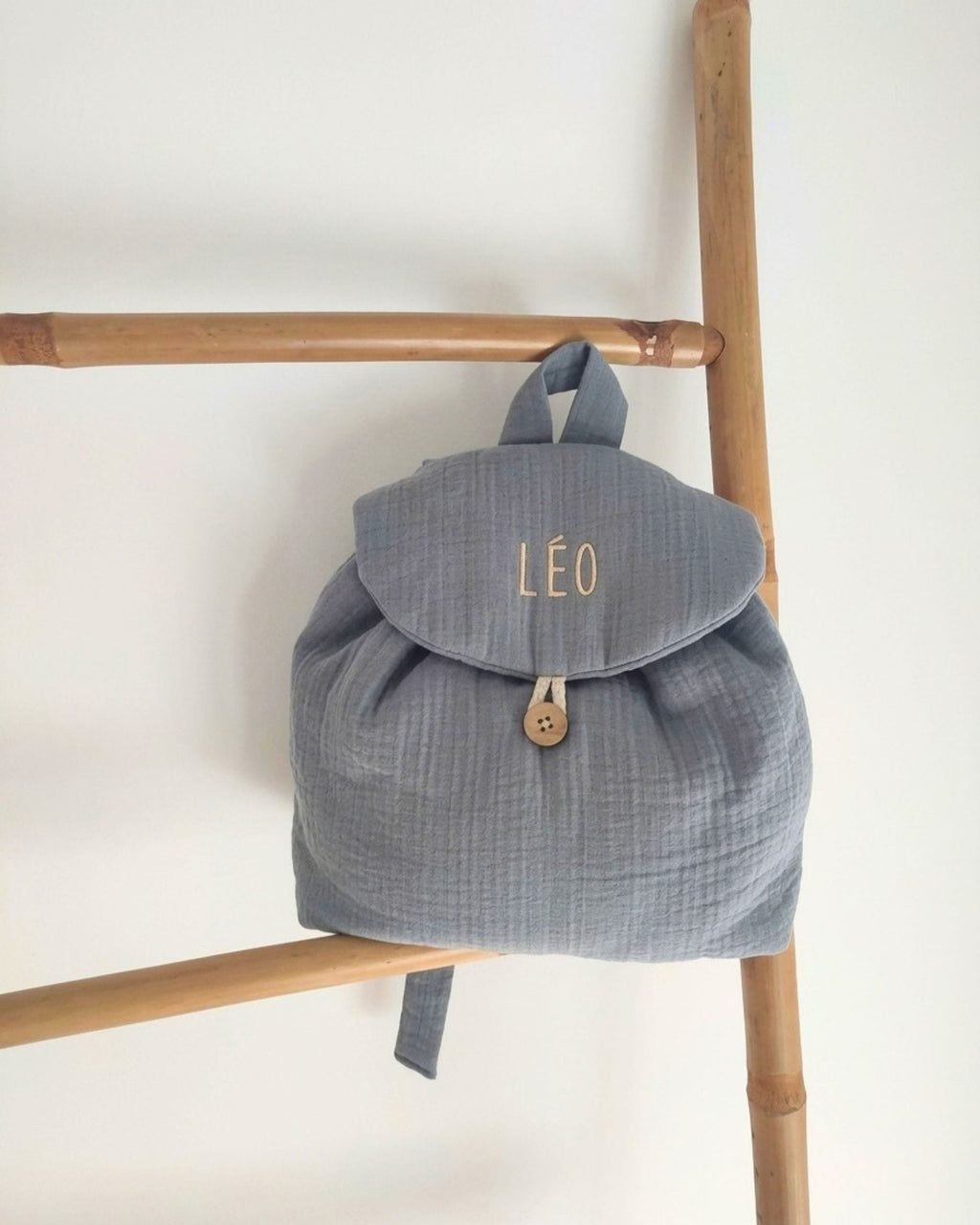 Epiko Sac à dos Sac à dos bébé personnalisé bleu tendre GENET Mode durable made in france et europe