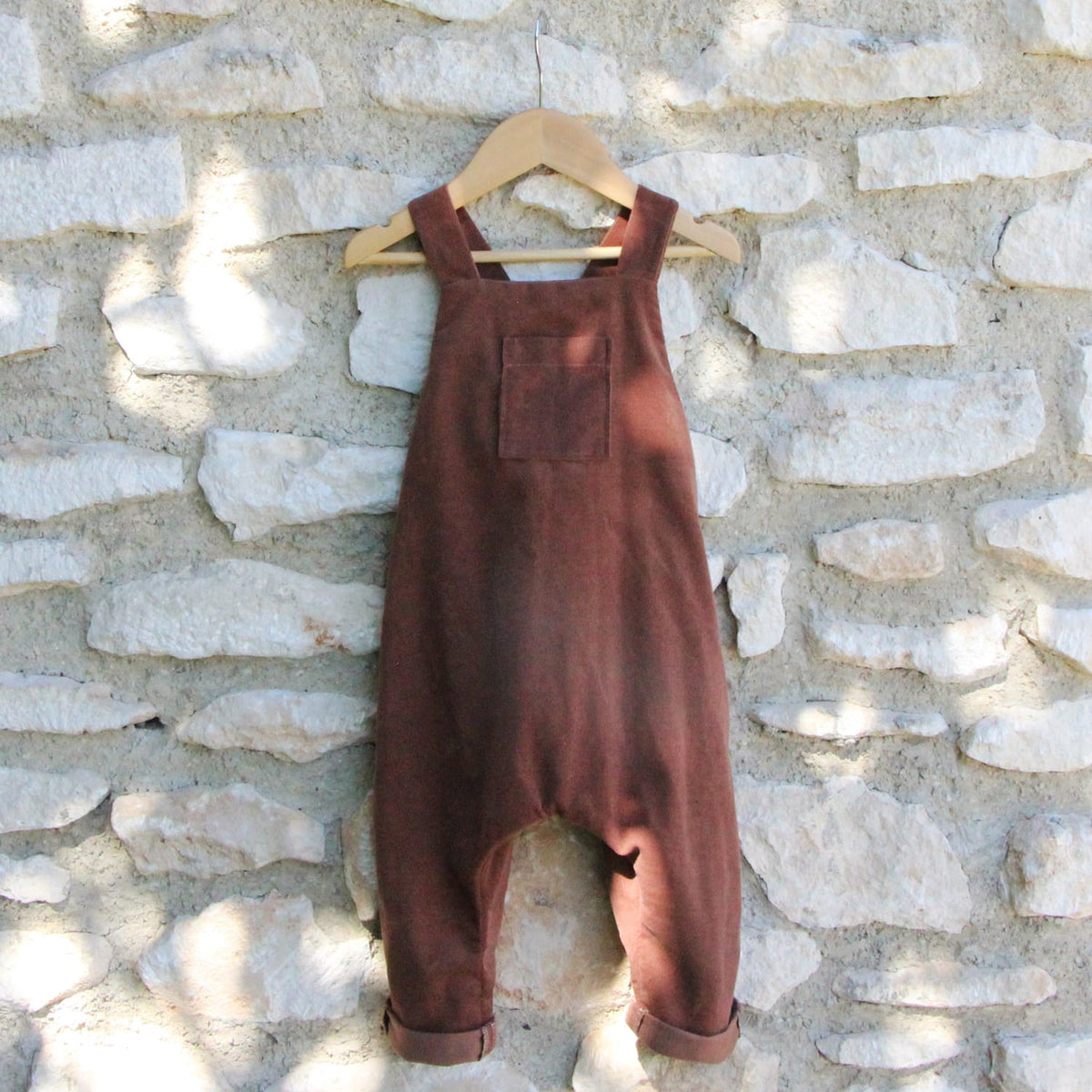 Epiko Salopette enfant velours OLIVIER Mode durable made in france et europe