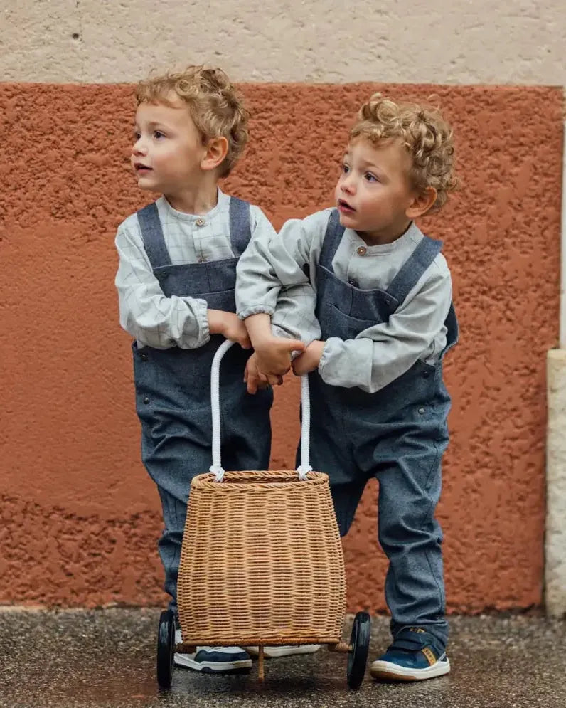 Epiko Salopette Salopette en jeans enfant et bébé REGLISSE Mode durable made in france et europe