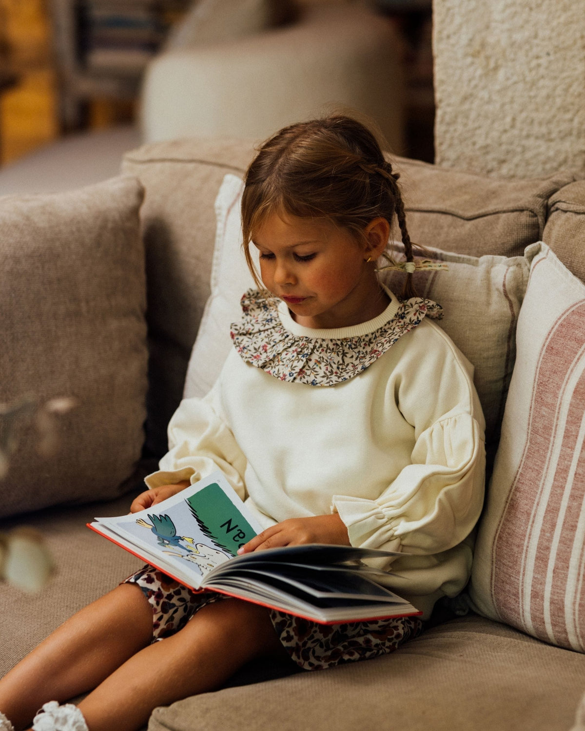 Epiko Sweat Sweat enfant molleton à colerette MIMOSA Mode durable made in france et europe