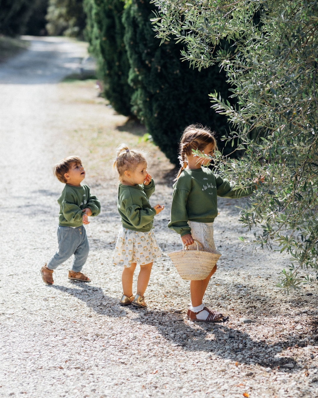 Epiko Sweat Sweat enfant vert olive MAGNOLIA Mode durable made in france et europe