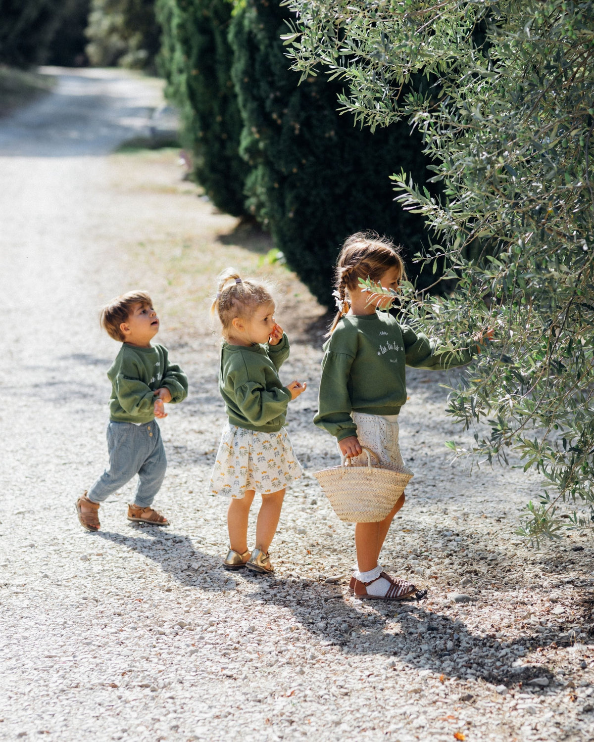 Epiko Sweat Sweat enfant vert olive MAGNOLIA Mode durable made in france et europe