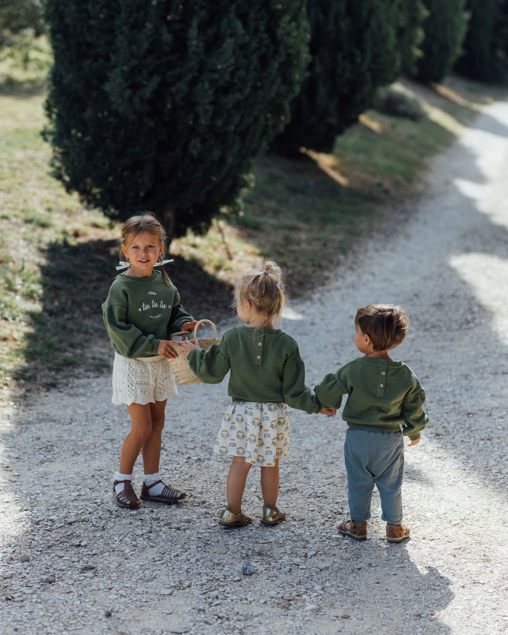 Epiko Sweat Sweat enfant vert olive MAGNOLIA Mode durable made in france et europe