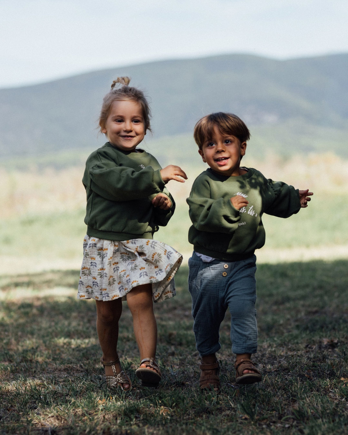 Epiko Sweat Sweat enfant vert olive MAGNOLIA Mode durable made in france et europe