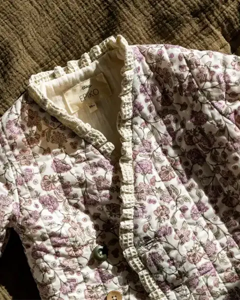 Epiko Veste Veste bébé en coton bio SAULE Mode durable made in france et europe