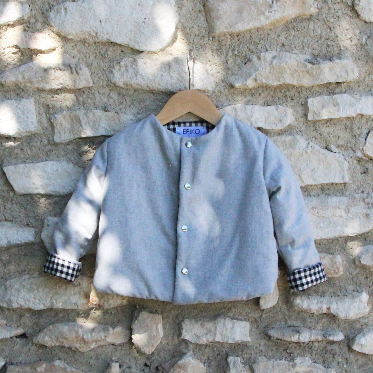 Epiko Veste Veste bébé molletonnée SARIETTE Mode durable made in france et europe