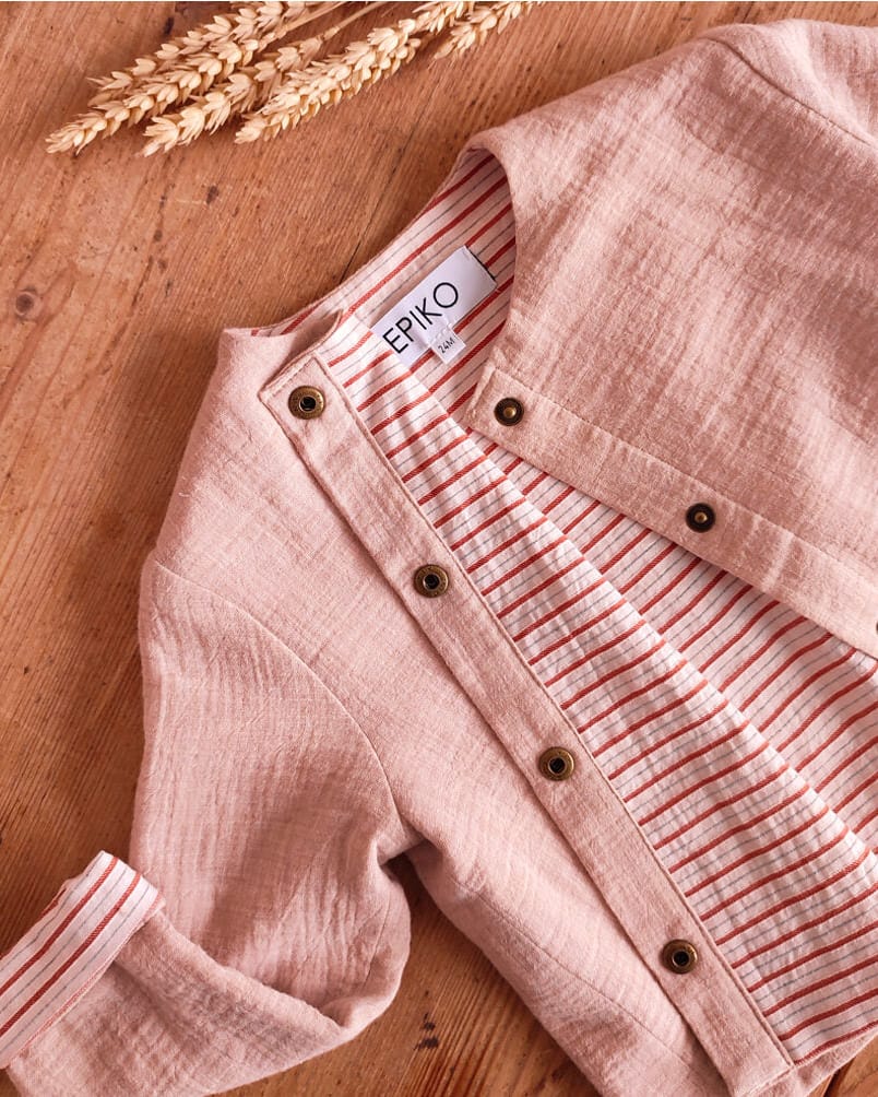 Epiko Veste Veste enfant doublée SARIETTE Mode durable made in france et europe