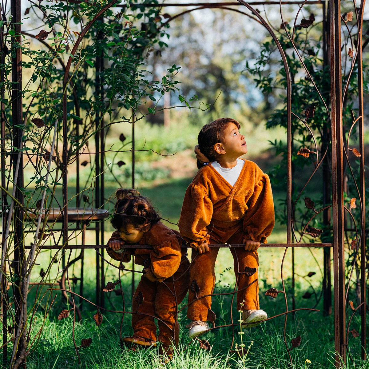 sweat bébé eponge camel en coton Oekotex. made in france