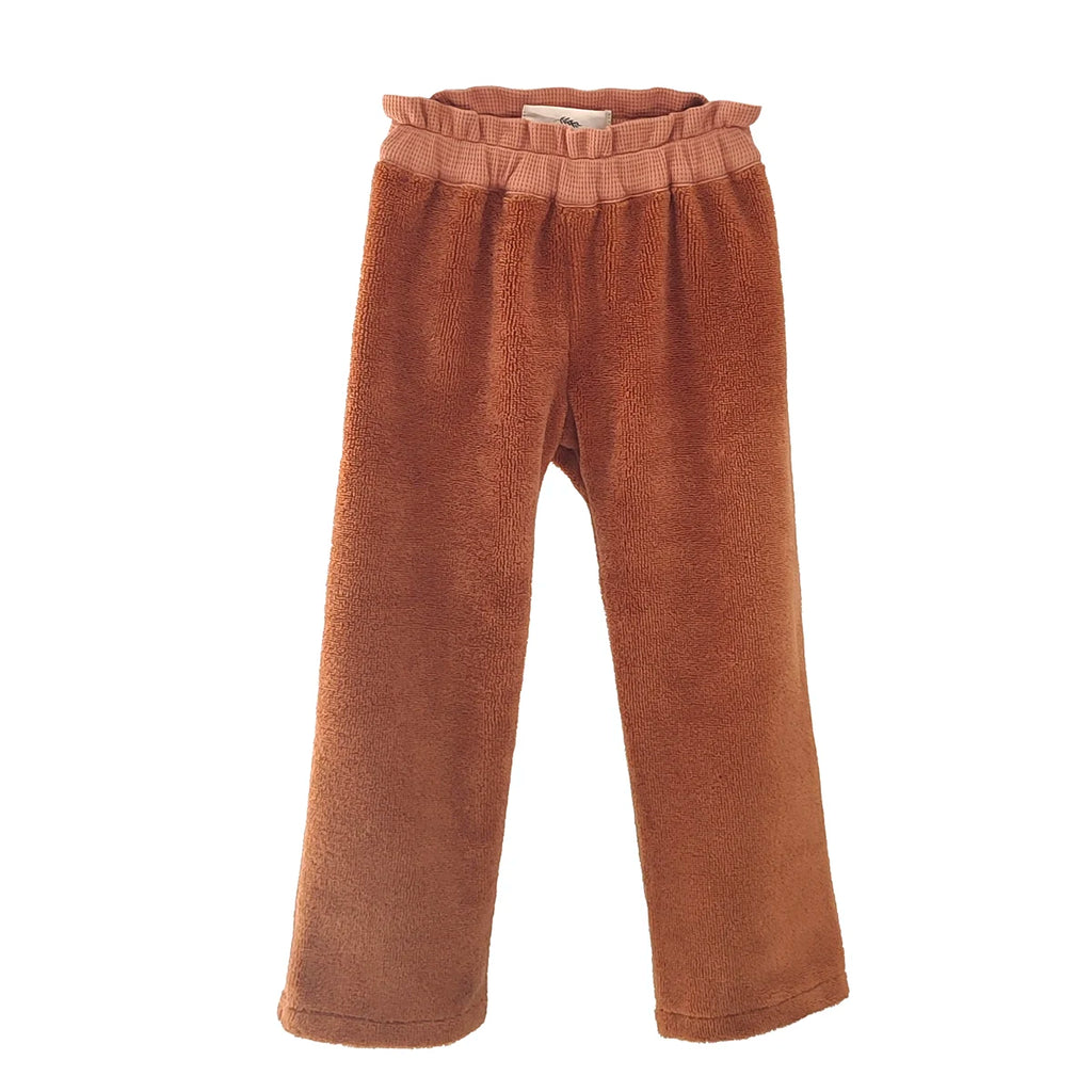 Pantalon bébé éponge camel AMANDIER