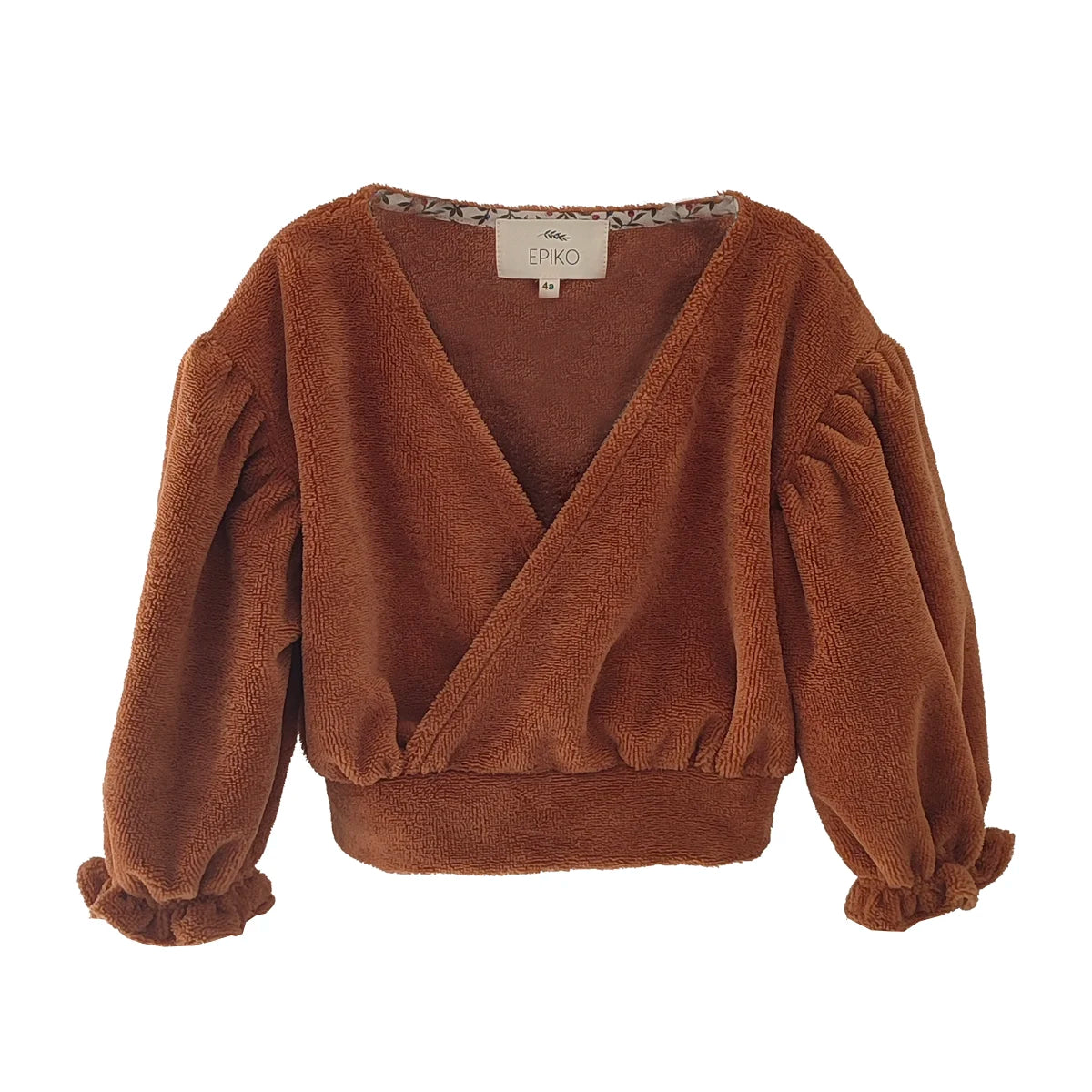 Sweat bébé en éponge camel MAHONIA