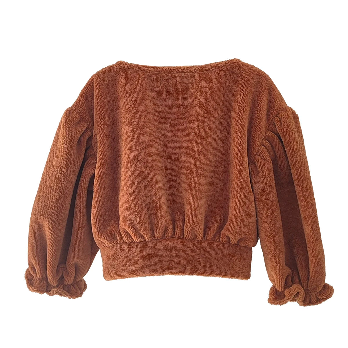 Sweat bébé en éponge camel MAHONIA