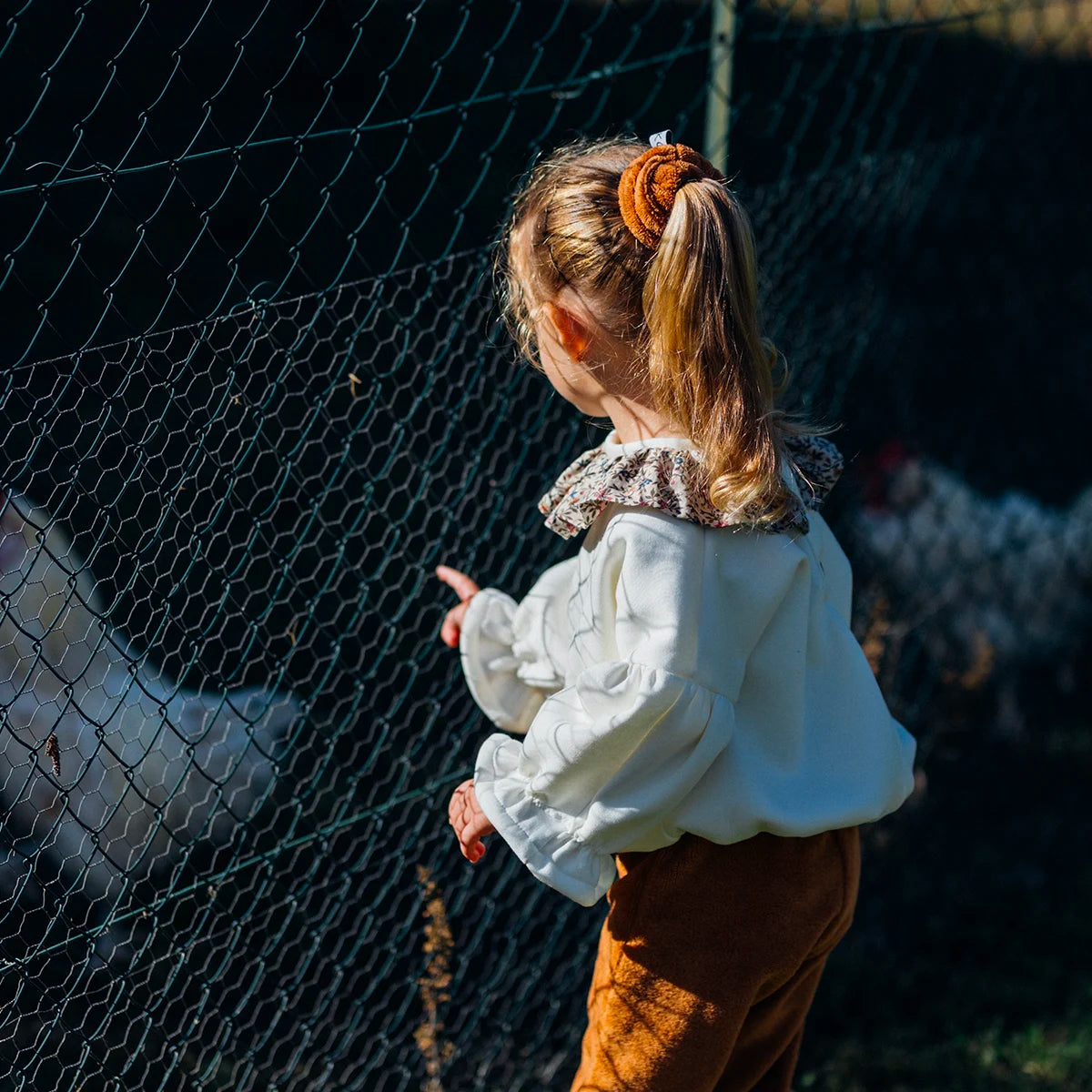 Sweat enfant molleton à colerette MIMOSA