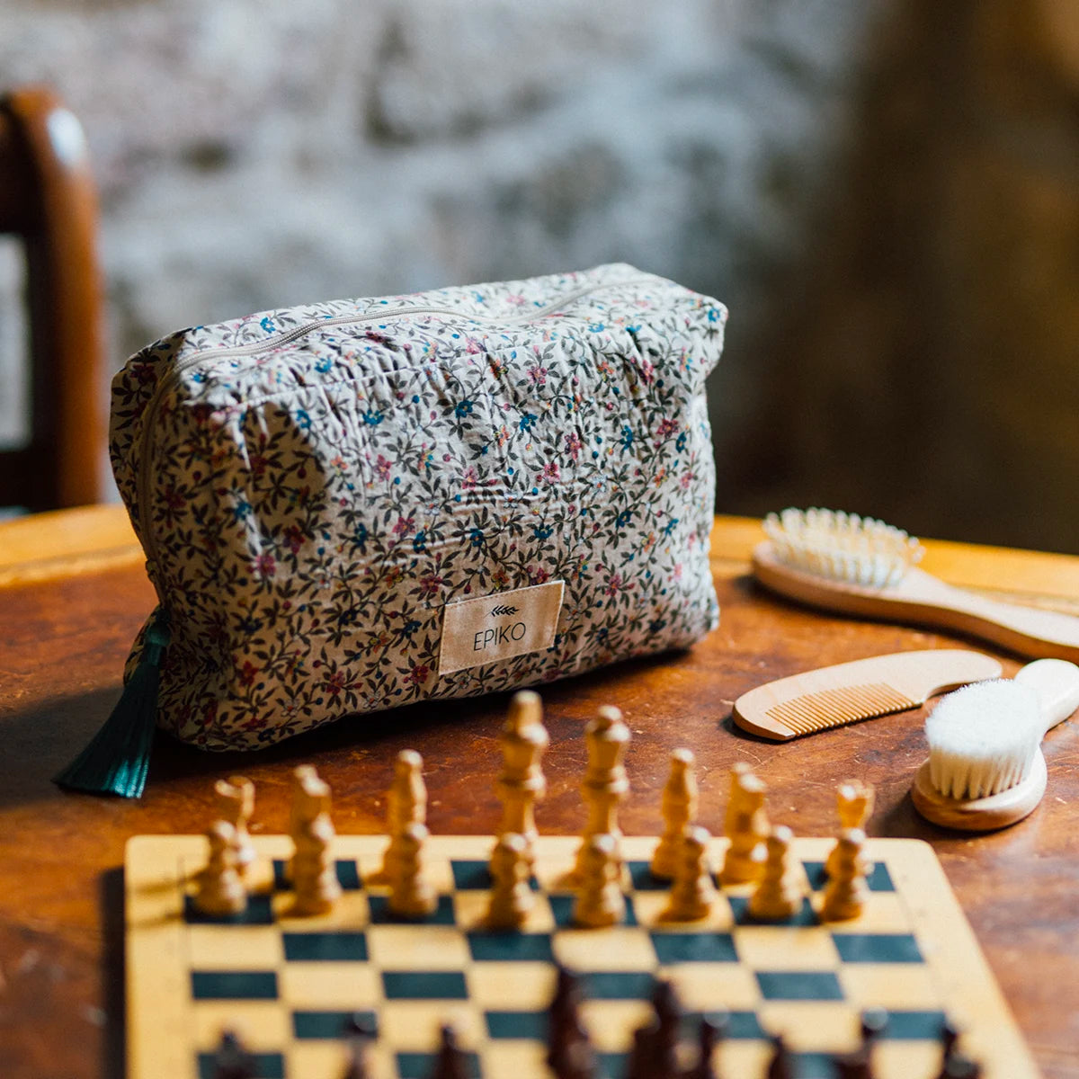 Trousse de toilette fleuri FEVE