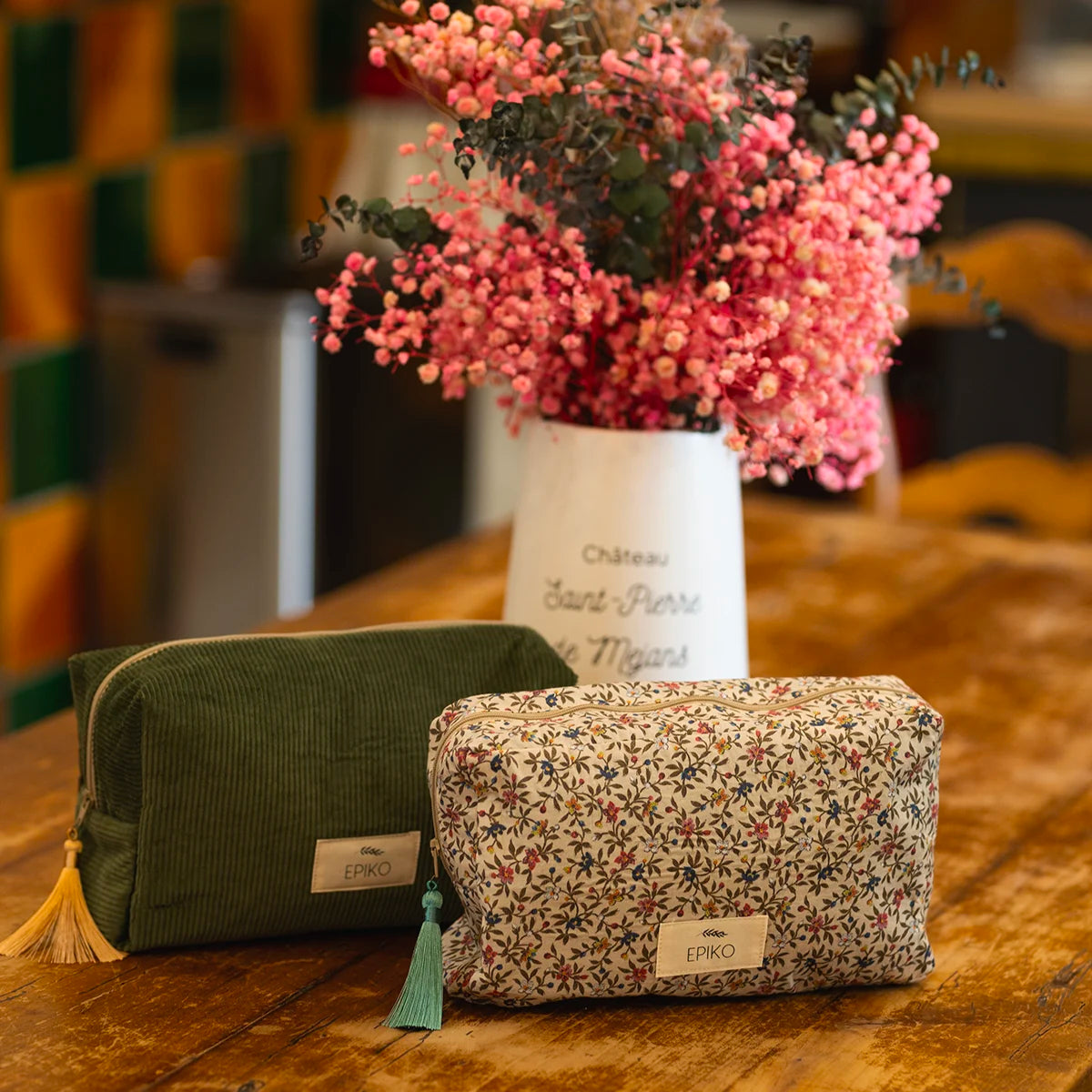 Trousse de toilette bébé velours FEVE