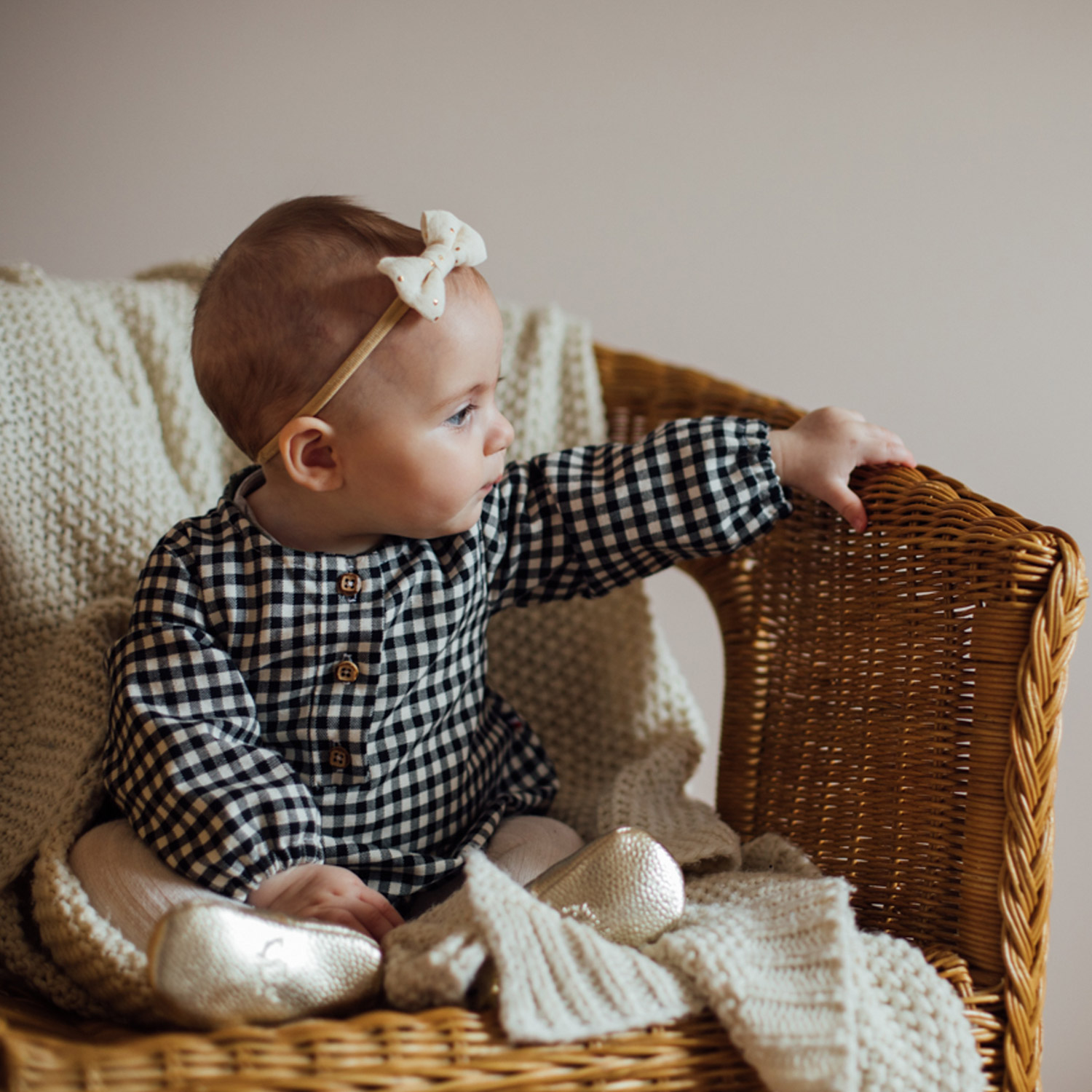Barboteuse Popelin Kids - Barboteuse bébé mixte vichy gaze de coton